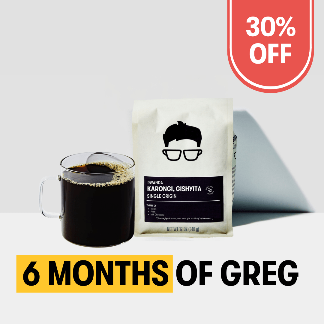 6 Month Single Origin Subscription ($300 value) - Gregorys Coffee
